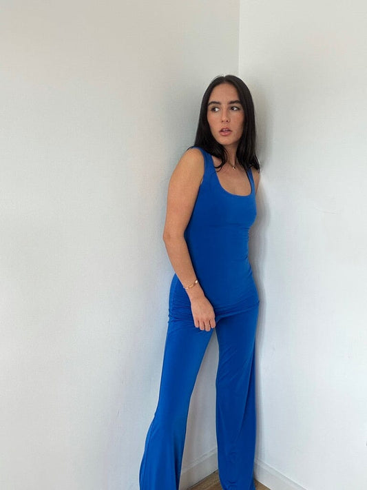 Cobalt Blue Vest Loungewear