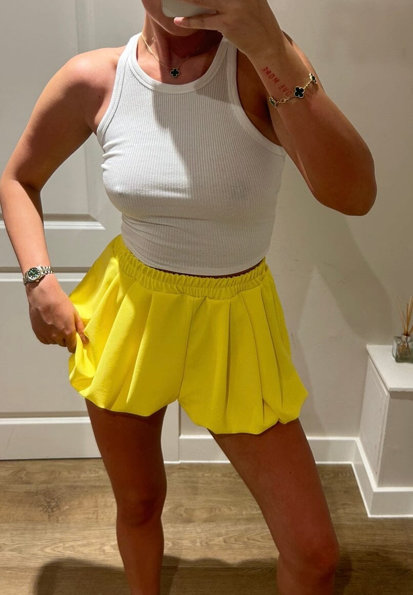 Yellow Bloomer Shorts