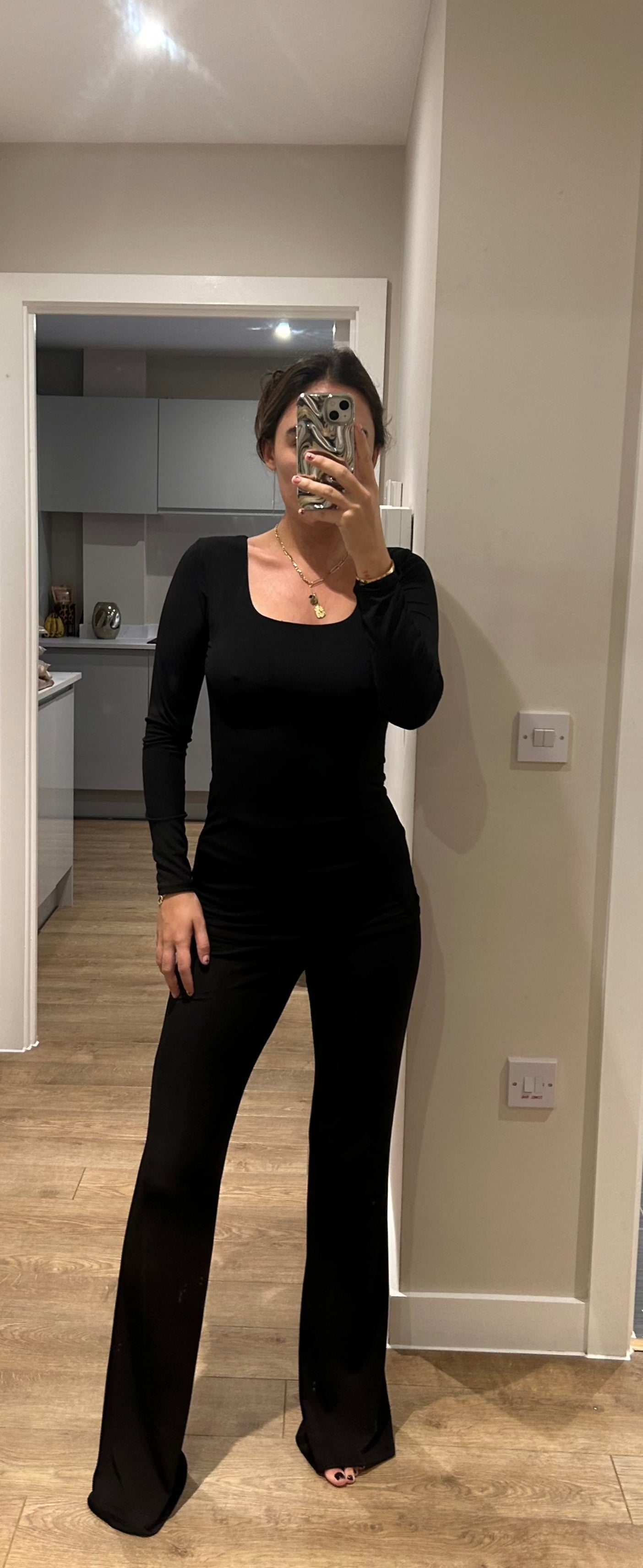 Black Zara Long Sleeve Lounge Wear